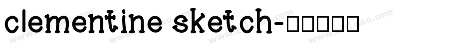 clementine sketch字体转换